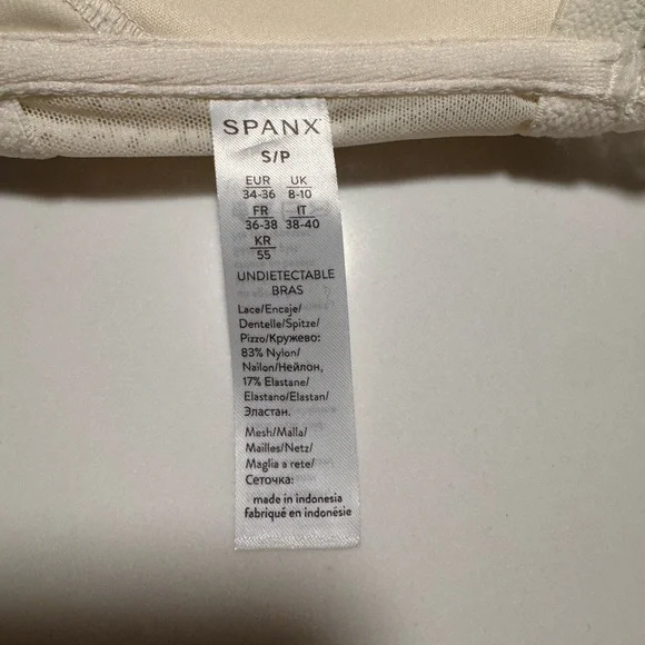 SPANX Nude and White Lace Bandeau Set - Picture 4 of 4